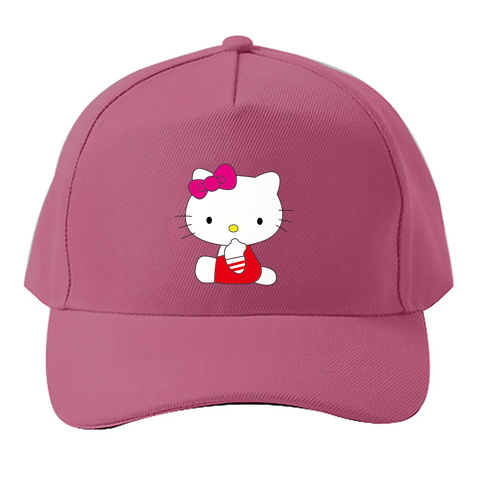 （画像用） Hello Kitty ハローキティ ベースボールキャップ 綿100％ 男女兼用 帽子 スポーツ
